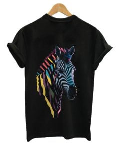 Zebra Head Colorful T-Shirt