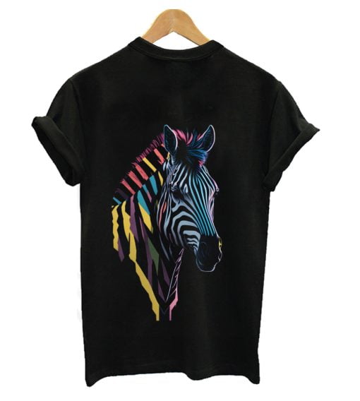 Zebra Head Colorful T-Shirt