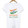 15 Aug India Independence Day T Shirt White Printed