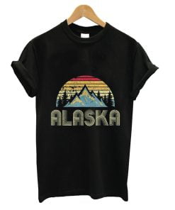 Alaska Tee - Retro Vintage Mountains Nature Hiking T Shirt