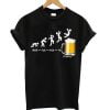 Beer Print T-shirts Men Women