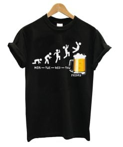 Beer Print T-shirts Men Women