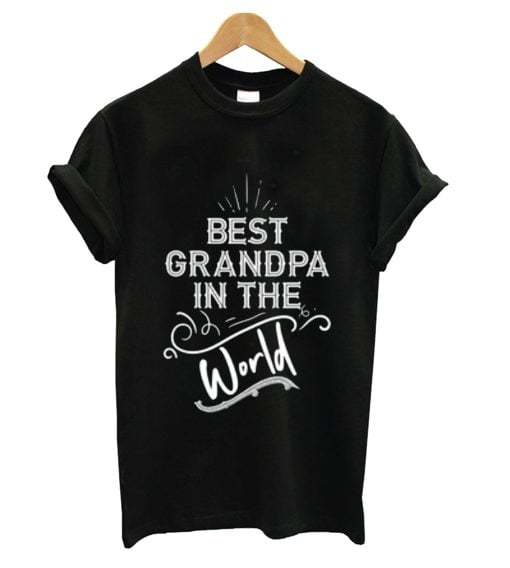 Best Grandpa World Grandparents Day Tshirt