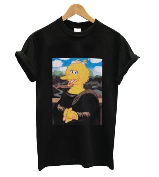 Big Bird Sesame Street Monalisa T-Shirt