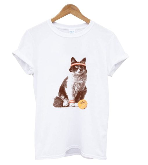 CAT TENNIS T-SHIRT