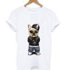 Cool dog in street fashion style graphic illustration Tshirt