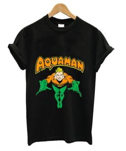 DC Comics Aquaman And The Lost Kingdom Vintage Portrait Logo T-Shirt