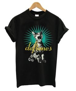 DEFTONES CAT LOGO BAND T-SHIRT