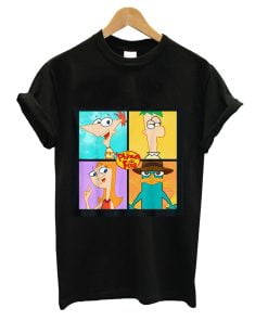 Disney Phineas And Ferb Character Box Up T-Shirt