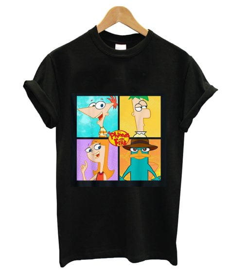 Disney Phineas And Ferb Character Box Up T-Shirt