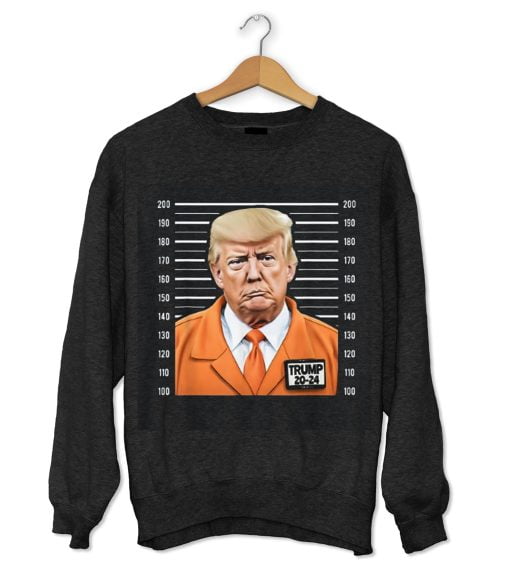 Funny Trump 2024 Prisoner Mugshot Sweatshirt - Toptopsstore.com