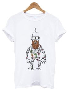 Futurama T-Shirt Bender Hipster