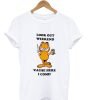 Garfield Parody Vintage T Shirt Awesome