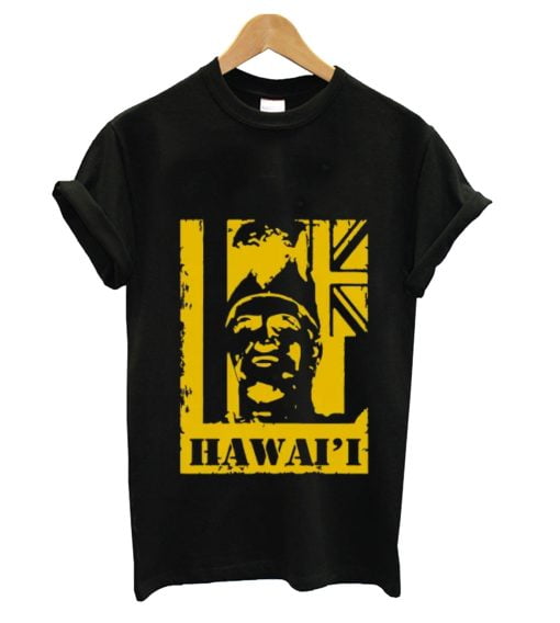 Hawai'i King Kamehameha Mustard Yellow Ink by Hawaii Nei All Day Kids T-Shirt