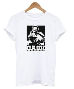 Johnny Cash Flipping Off T shirt