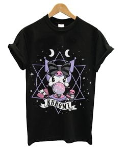 Kuromi Fortune Telling Boyfriend Fit Girls T-Shirt