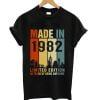 Made In 1982 Limited Edition 40 Years Of Being Awesome T-shirt