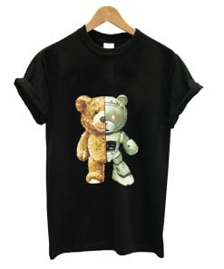 Men Random Bear Print Tee Tshirt