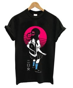 Metal Poster Two Mouthed Girl T-shirt