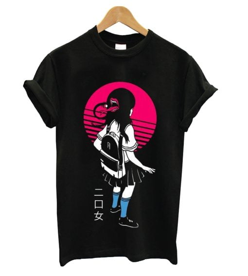 Metal Poster Two Mouthed Girl T-shirt