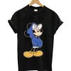 Mickey with a Hoodie T-shirt Black