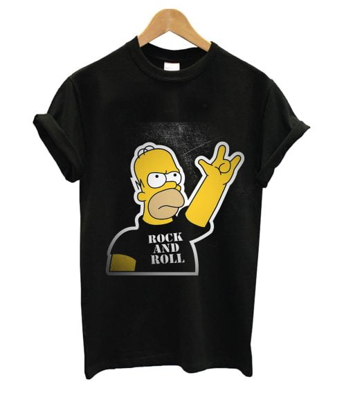 Rock N Roll The Simpsons T-shirt