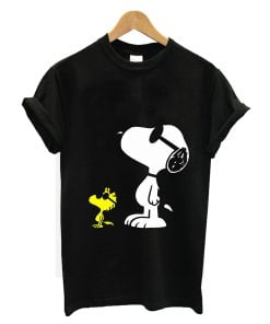 Snoopy and Woodstock T-shirt Black