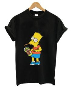 The Simpson Family Bart Simpson Brain Freeze T Shirt