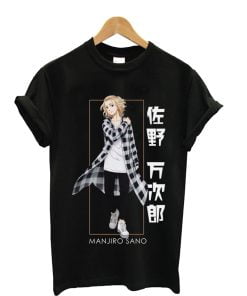 Tokyo Revengers Manjiro Sano Men's Black T-shirt