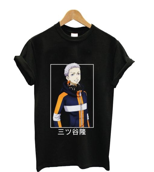 Tokyo Revengers Takashi Mitsuya Men's Black T-shirt`