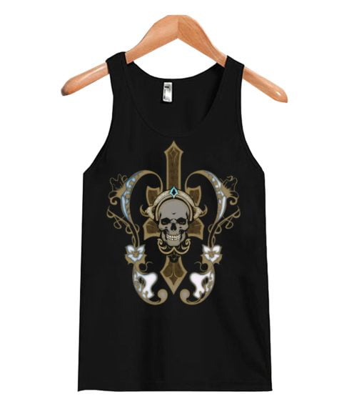 Amazing golden skull Tank Top