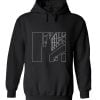 Architecture Minimalism in White Lines hoodie