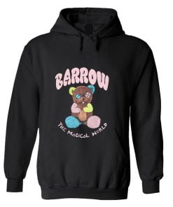 Barrow Kids Teddy Bear-print Hoodie - Black