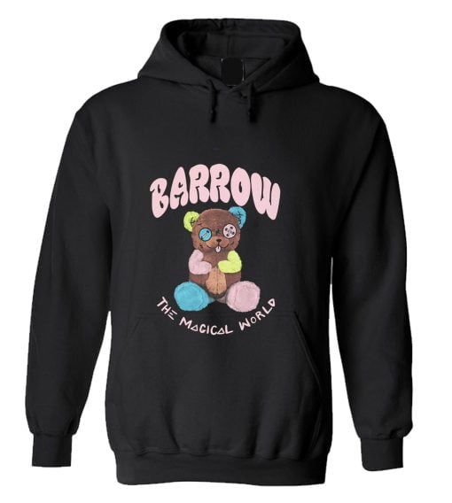 Barrow Kids Teddy Bear-print Hoodie - Black
