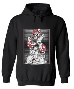 Boy's Nintendo Jumping Mario Over The Piranha Plants Hoodie