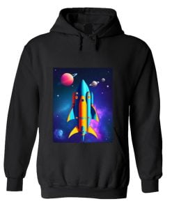 Galactic Visitors Alien Spaceship Arrival Hoodie