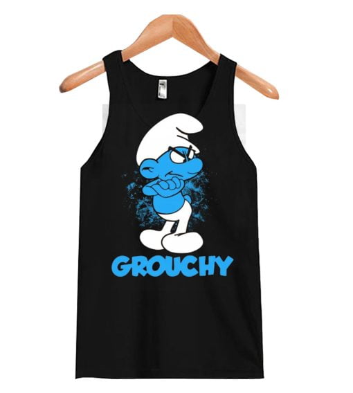 Grouchy Smurf Tank Top