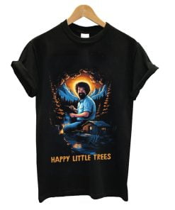 Happy Little Trees - Retro Fan Artwork T-Shirt