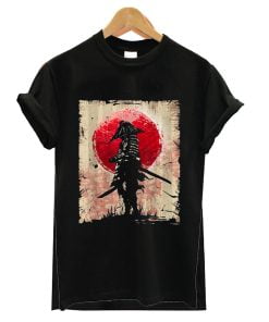 Japanese Art Samurai Vintage Fighter Retro T-shirt