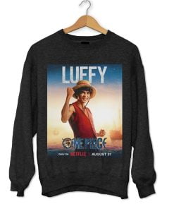 Luffy One Piece Live Action Netflix Poster Sweatshirt