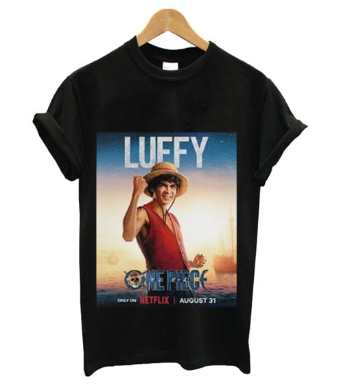 Luffy One Piece Live Action Netflix Poster T-Shirt