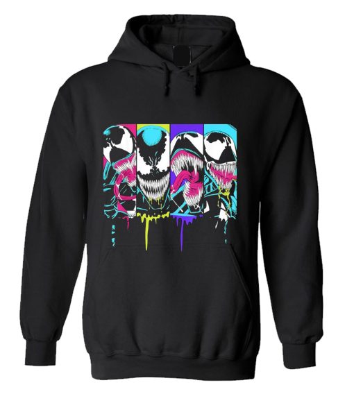 Marvel Venom Colorful Dripping Comic Panel Hoodie