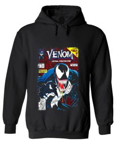 Marvel Venom Vintage Comic Book Cover Hoodie