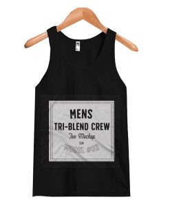 Mens Tri-Blend Crew tank top