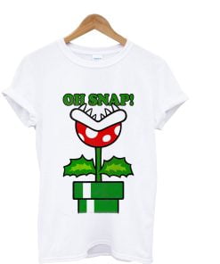 Nintendo Super Mario Piranha Plant Oh Snap Vintage T-Shirt