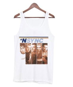 Nsync Men's Split Tank top White