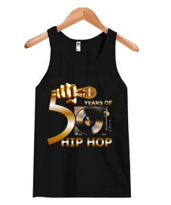 Original 50 Years of Hip Hop Classic W Turntable Tank Top