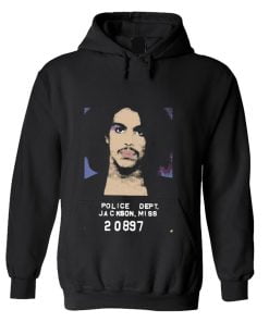 Prince in Mugshot Comic Art Hoodie