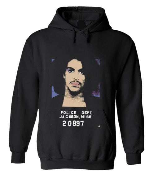 Prince in Mugshot Comic Art Hoodie