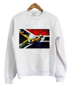 Springbok Bokke South African Flag Vintage Rugby Sweatshirt